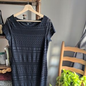 Banana Republic Navy Lace Dress